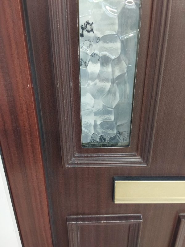 Used Woodgrain Upvc Front Door And Side Panel 1215mm x 2105mm DS011 - Image 9