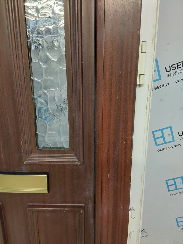 Used Woodgrain Upvc Front Door And Side Panel 1215mm x 2105mm DS011 - Image 14
