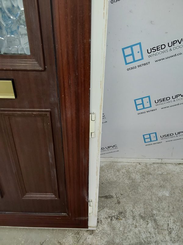 Used Woodgrain Upvc Front Door And Side Panel 1215mm x 2105mm DS011 - Image 16