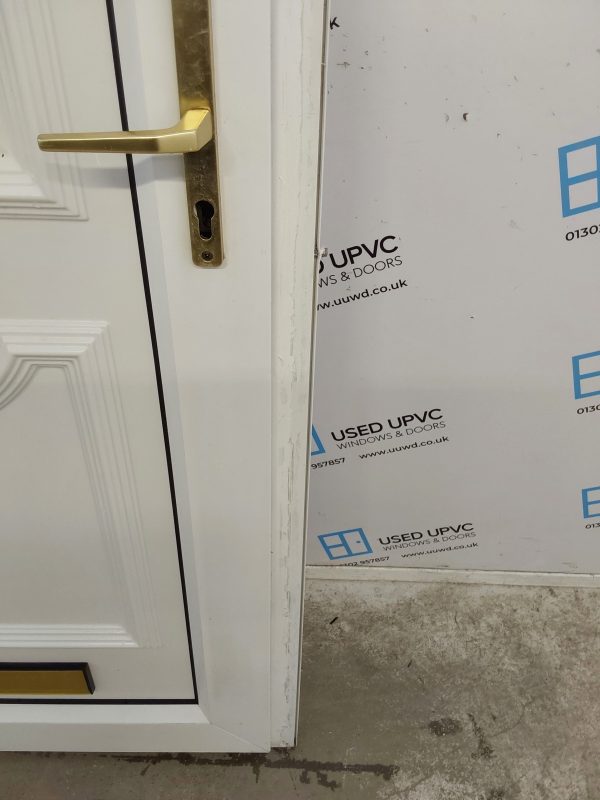 Used White Upvc Front Door 900mm x 2060mm 0027 - Image 7