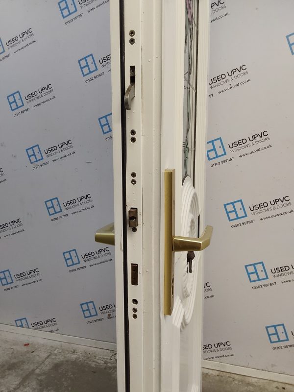 Used White Upvc Front Door 900mm x 2060mm 0027 - Image 5