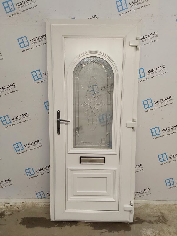 Used White Upvc Front Door 870mm x 2015mm C6022 - Image 2