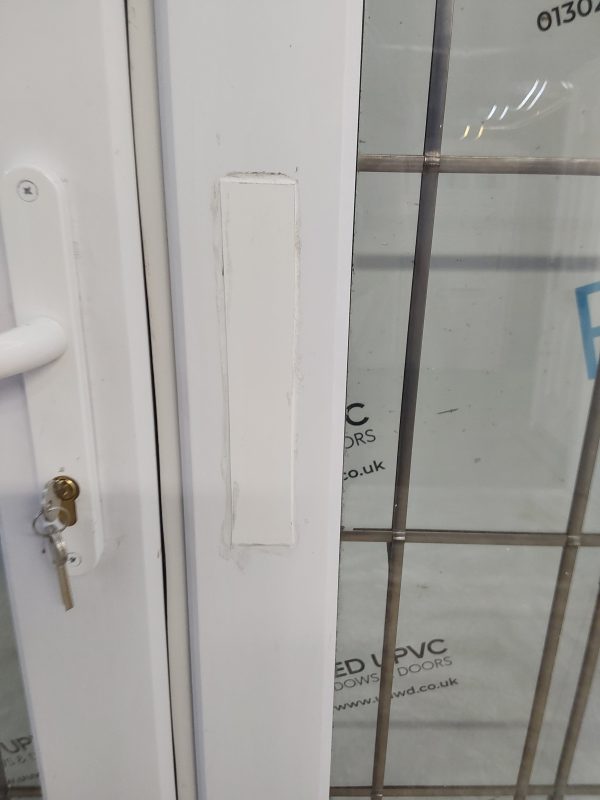 Used White Upvc French Doors 1100mm x 1980mm EA3 - Image 7