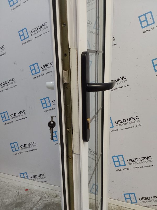 Used White Upvc French Doors 1100mm x 1980mm EA3 - Image 5