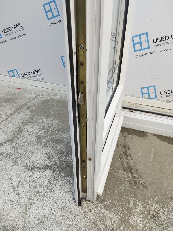 Used White Upvc French Doors 1100mm x 1980mm EA3 - Image 6
