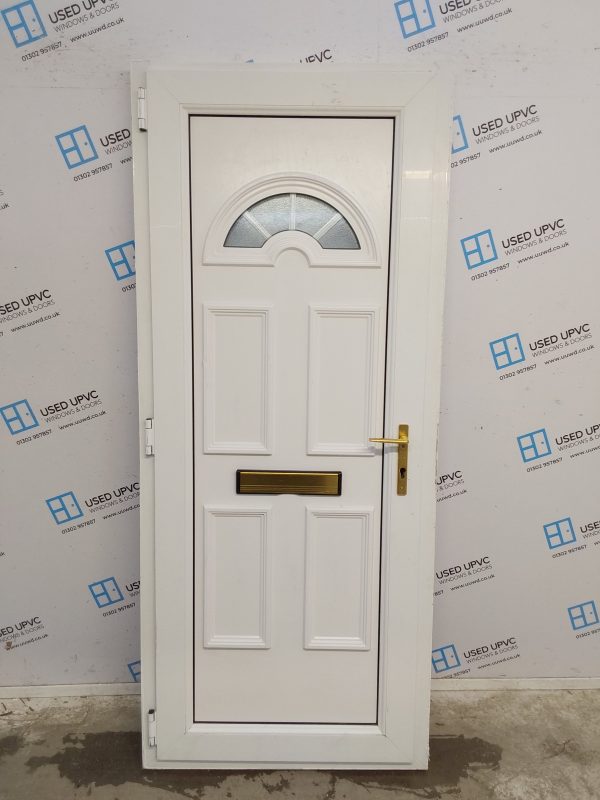Used White Upvc Front Door 860mm x 2025mm C7D022 - Image 2