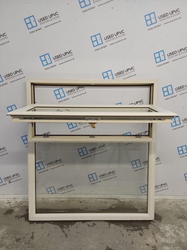 Used Cream Upvc Window 1215mm x 1355mm C5027 - Image 2