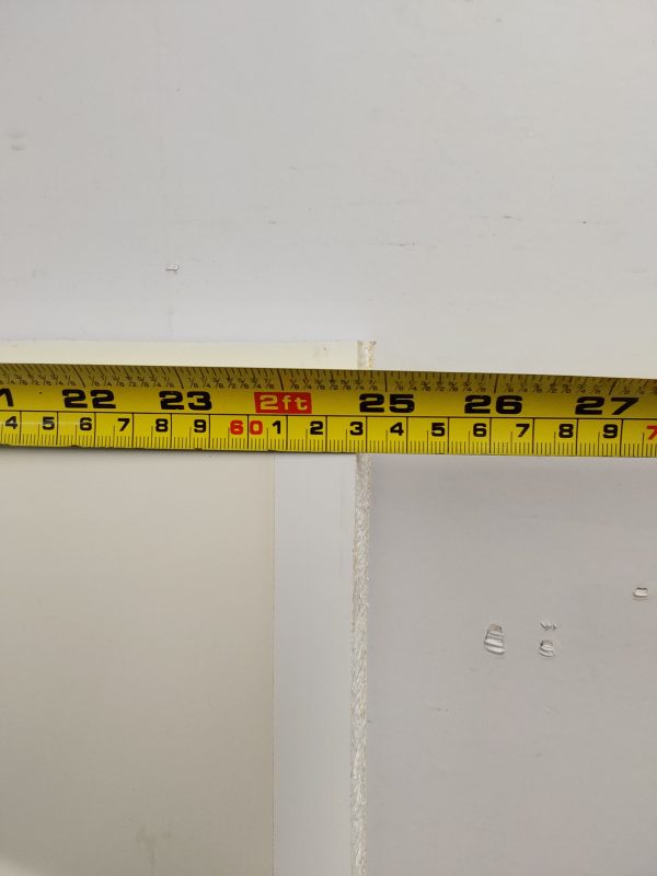 Used White Upvc Front Door Panel 628mm x 1726mm x 28mm UFDP0050 - Image 2