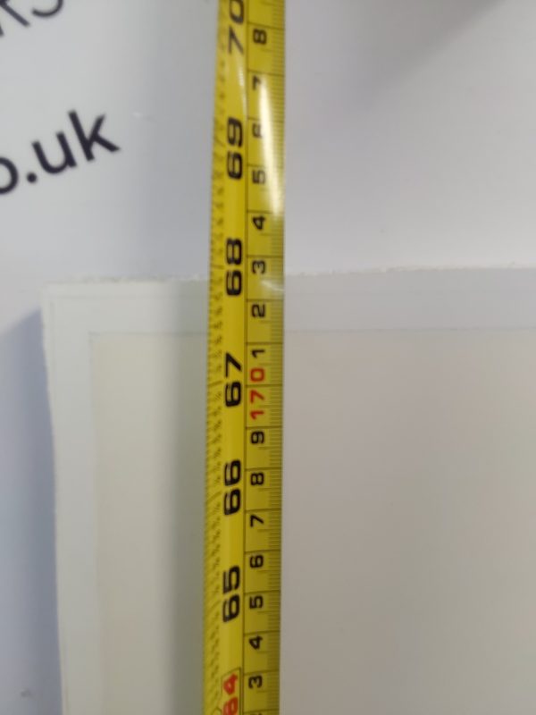 Used White Upvc Front Door Panel 628mm x 1726mm x 28mm UFDP0050 - Image 3