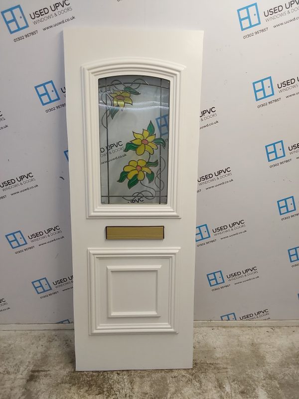 Used White Upvc Front Door Panel 628mm x 1726mm x 28mm UFDP0050 - Image 4