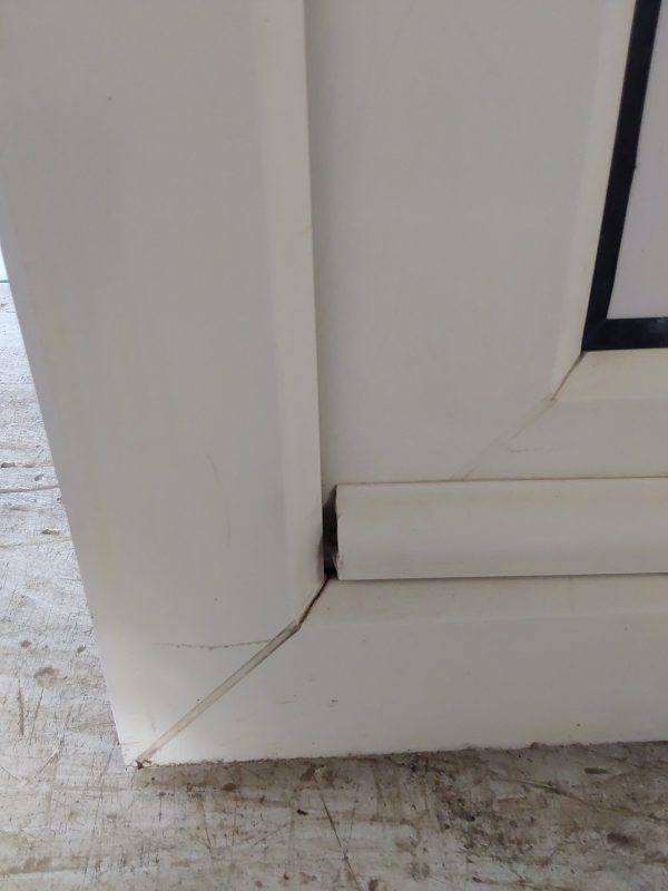 Used White Upvc Front Door And Toplight 920mm x 2415mm 0599 - Image 4