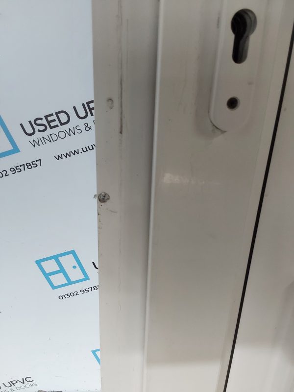 Used White Upvc Front Door And Toplight 920mm x 2425mm 0555 - Image 6
