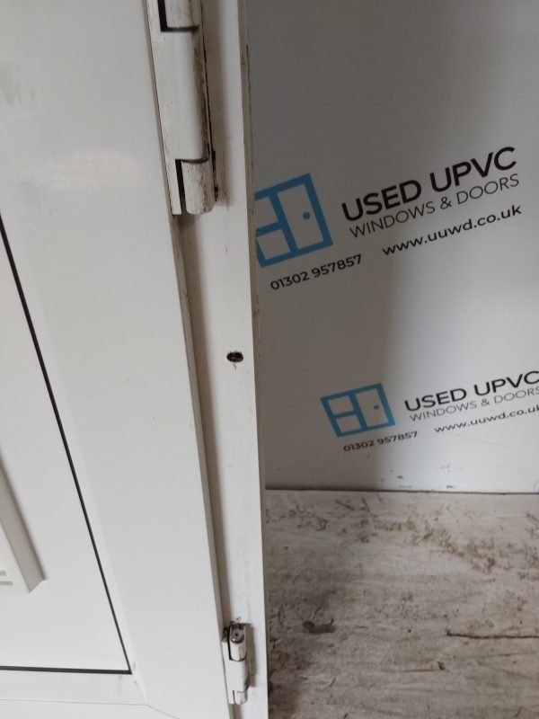 Used White Upvc Front Door And Toplight 920mm x 2425mm 0555 - Image 8