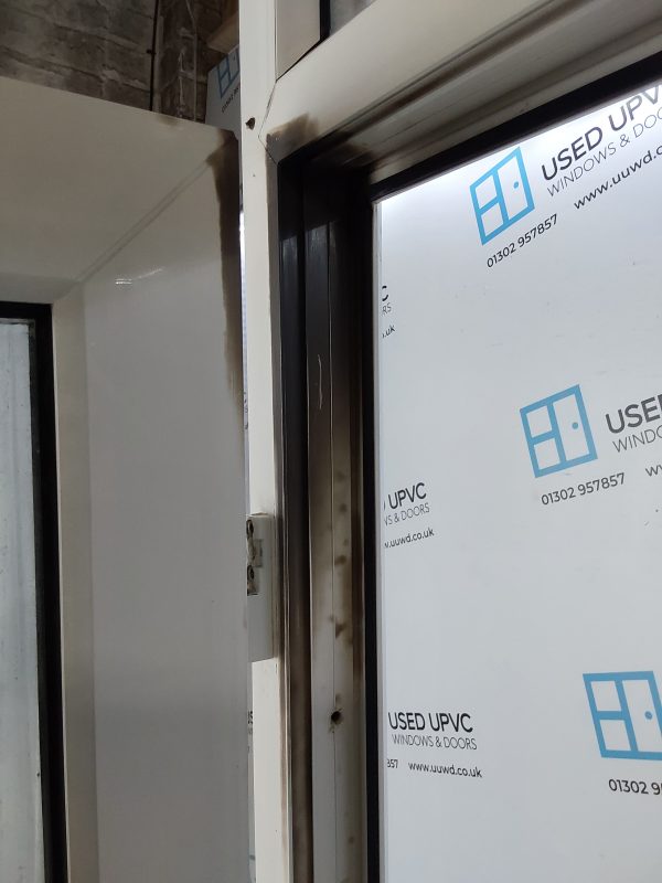 Used White Upvc Front Door And Toplight 845mm x 2570mm 0831 - Image 5