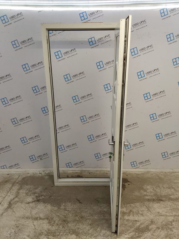 Used White Upvc Front Door 880mm x 2100mm C8D04 - Image 3