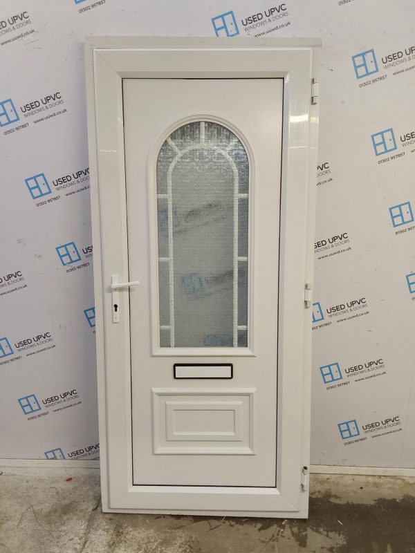 Used White Upvc Front Door 940mm x 2070mm C7D059 - Image 2