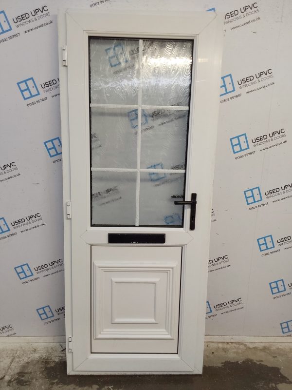 Used White Upvc Front Door 810mm x 2010mm C7D077 - Image 2