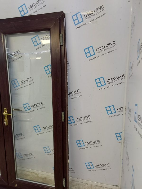 Used Rosewood Upvc French Doors 1575mm x 2090mm EA4 - Image 7