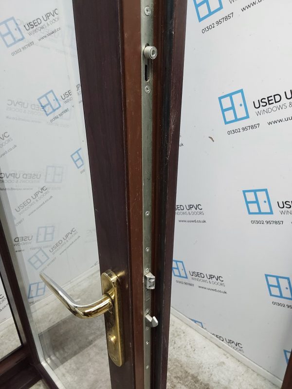Used Rosewood Upvc French Doors 1575mm x 2090mm EA4 - Image 10