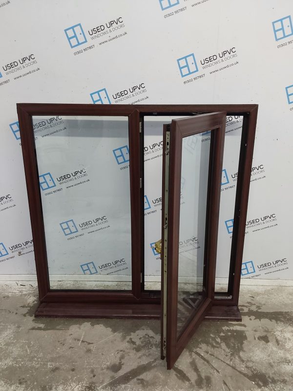 Used Woodgrain Upvc Window 1190mm x 1180mm LW0121 - Image 3