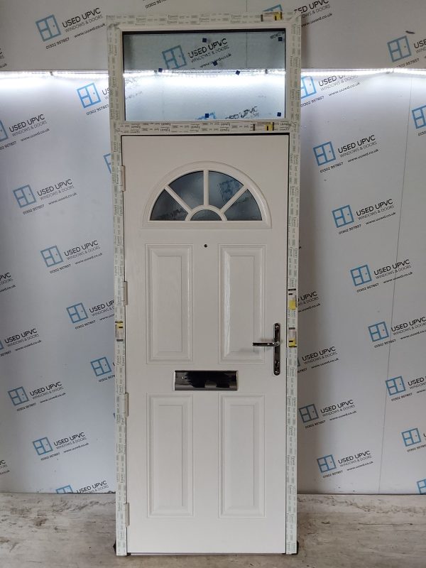Brand New Black Composite Front Door And Toplight 870mm x 2520mm ND141 - Image 2