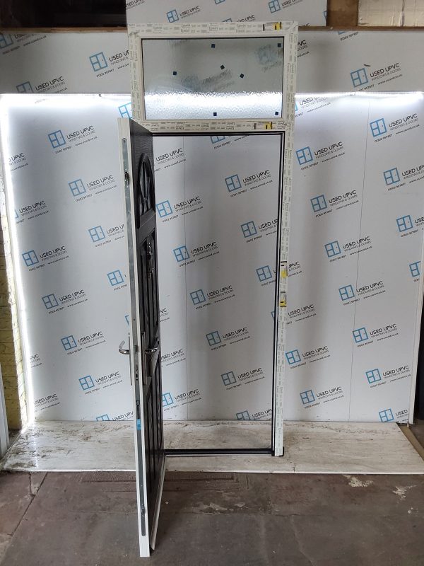 Brand New Black Composite Front Door And Toplight 870mm x 2520mm ND141 - Image 3