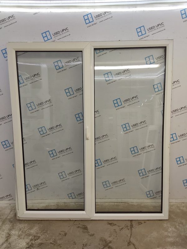 Used White Upvc Full Glass Tilt And Turn Door With Side Panel 1805mm x 2060mm DS032 - Image 3
