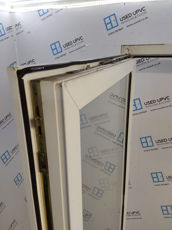 Used White Upvc Full Glass Tilt And Turn Door With Side Panel 1805mm x 2060mm DS032 - Image 7