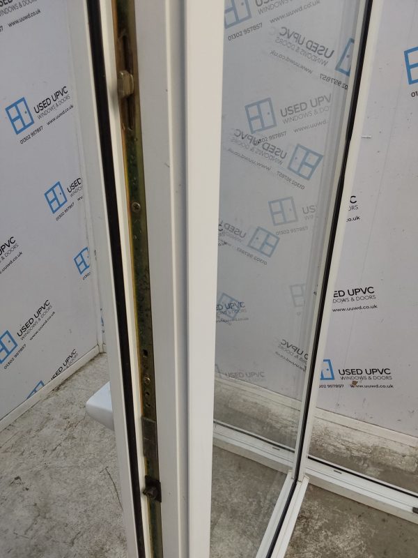 Used White Upvc Full Glass Tilt And Turn Door With Side Panel 1805mm x 2060mm DS032 - Image 8