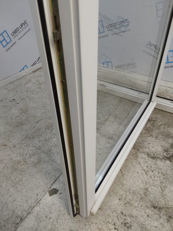 Used White Upvc Full Glass Tilt And Turn Door With Side Panel 1805mm x 2060mm DS032 - Image 9