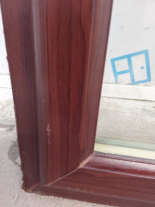 Used Rosewood Upvc Window 610mm x 1170mm C3156 - Image 8
