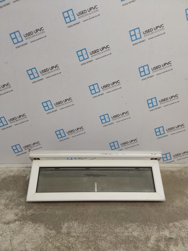 Used White Upvc Window 1230mm x 415mm C4B020 - Image 2