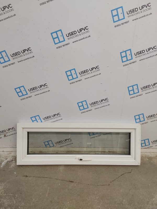 Used White Upvc Window 1230mm x 415mm C4B020 - Image 3