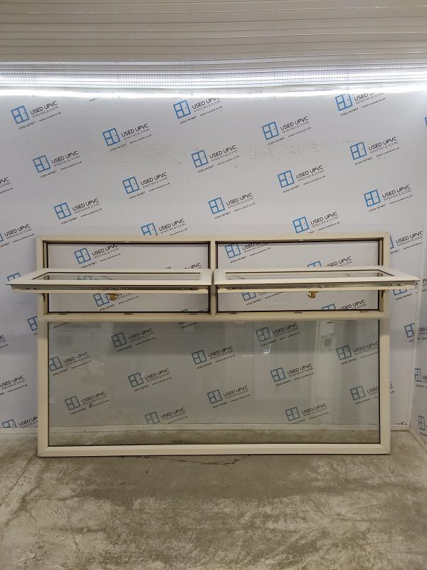 Used Cream Upvc Window 2375mm x 1500mm LW0037 - Image 2