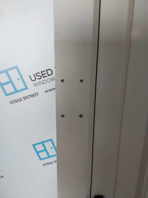 Used White Upvc Front Door With Side Panel And Toplight 1325mm x 2480mm DS024 - Image 9