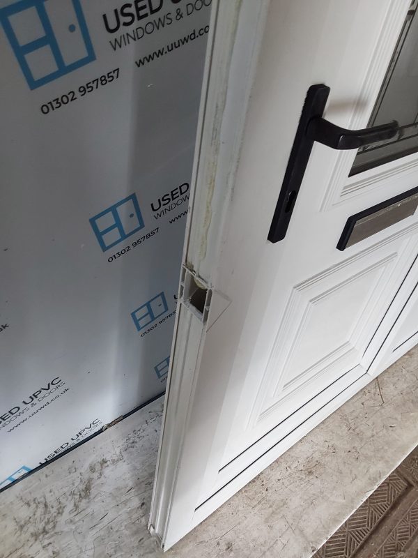 Used White Upvc Front Door With Side Panel And Toplight 1325mm x 2480mm DS024 - Image 8