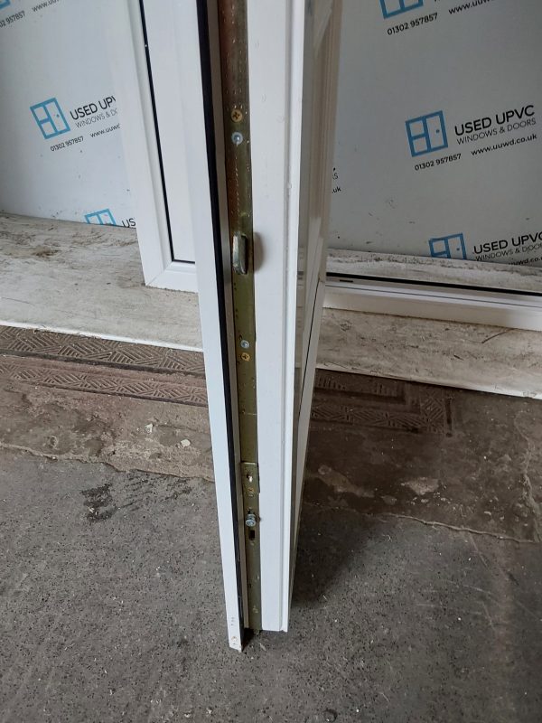 Used White Upvc Front Door With Side Panel And Toplight 1325mm x 2480mm DS024 - Image 6