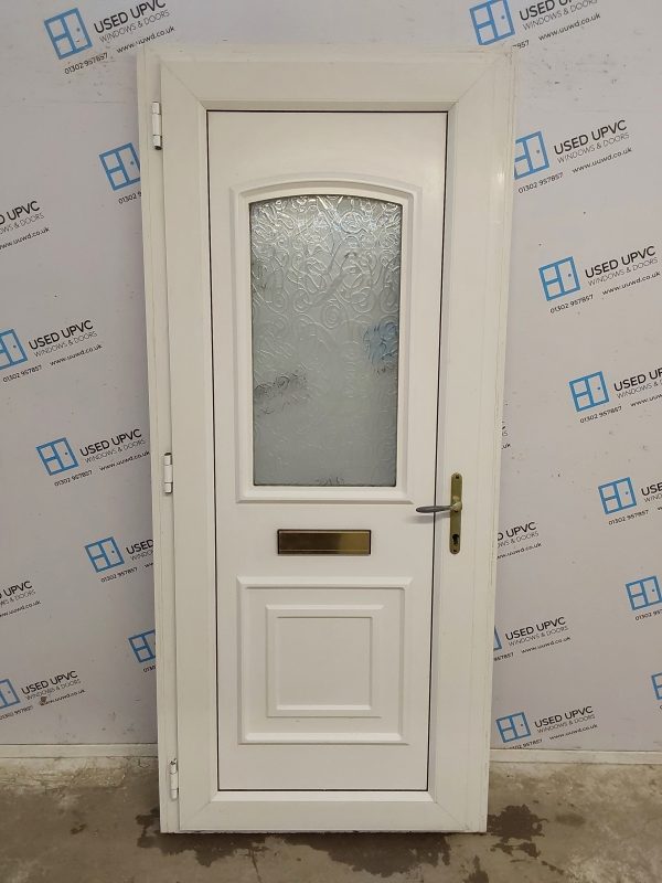 Used White Upvc Front Door 925mm x 2090mm (Reduce To 885mm) 0665 - Image 2