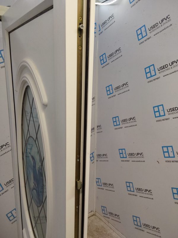 Used White Upvc Front Door 880mm x 2065mm 0613 - Image 4