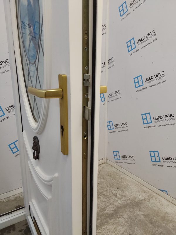 Used White Upvc Front Door 880mm x 2065mm 0613 - Image 5