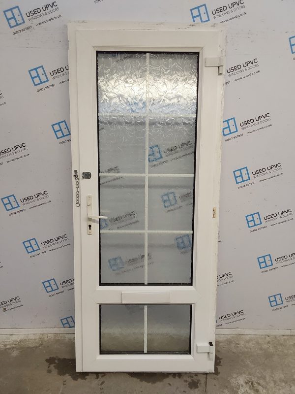 Used White Upvc Front Door 880mm x 2110mm 0591 - Image 2