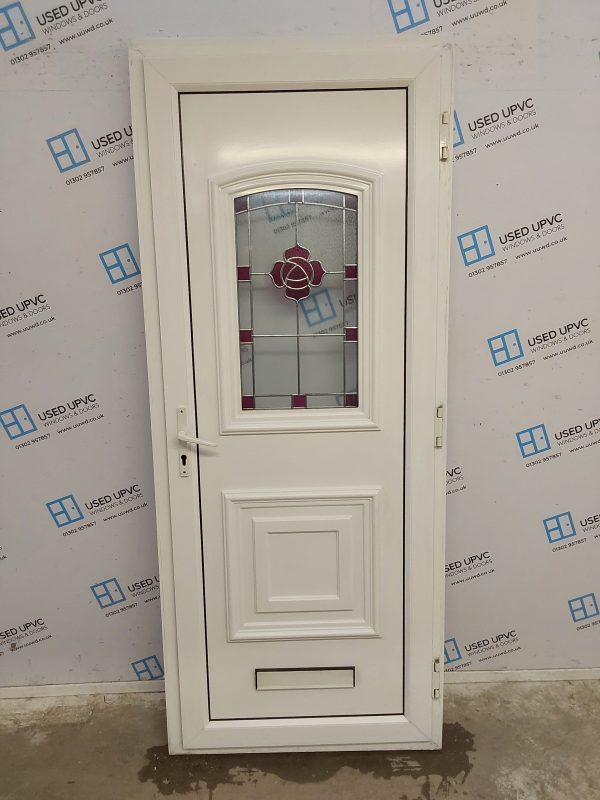 Used White Upvc Front Door 850mm x 2080mm 0555 - Image 2