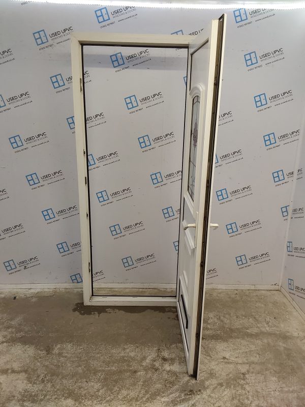 Used White Upvc Front Door 850mm x 2080mm 0555 - Image 3