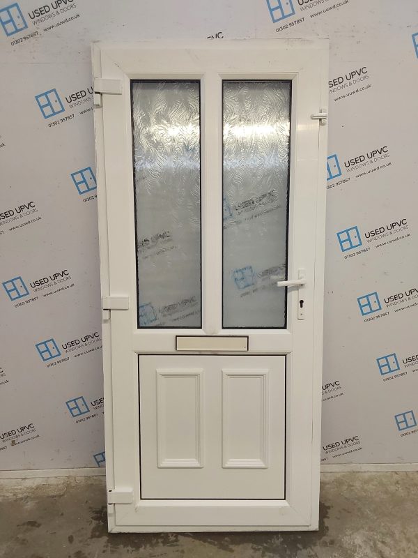 Used White Upvc Front Door 920mm x 2045mm 0378 - Image 2