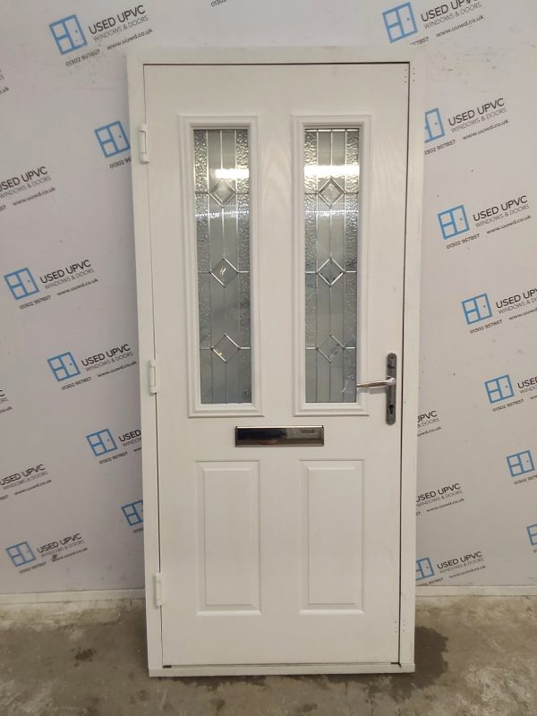 Used White Composite Front Door 930mm x 2090mm 0348 - Image 2