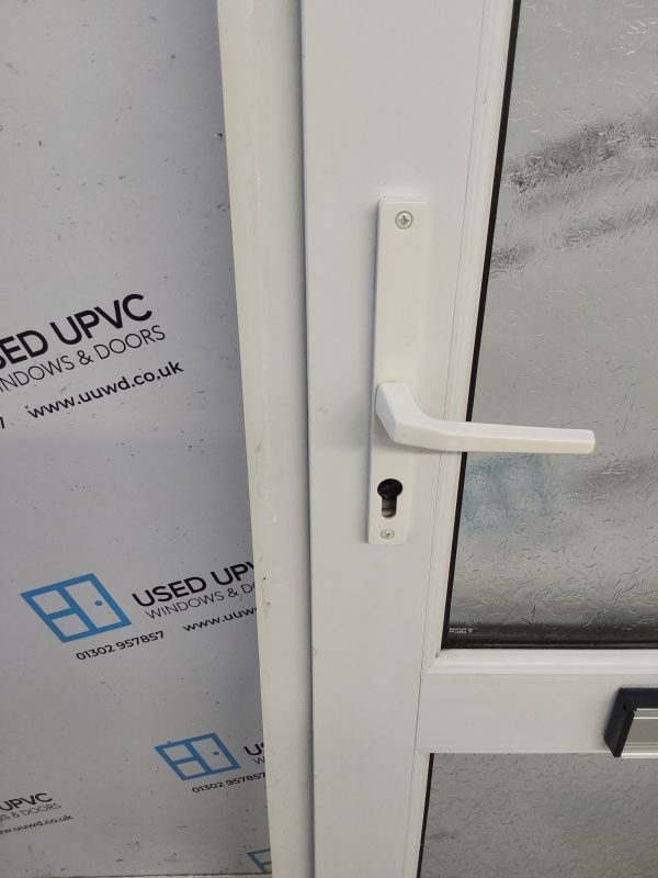 Used White Upvc Front Door 900mm x 2080mm 0258 - Image 7