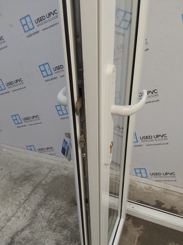 Used White Upvc French Doors 1170mm x 2035mm EA1 - Image 4