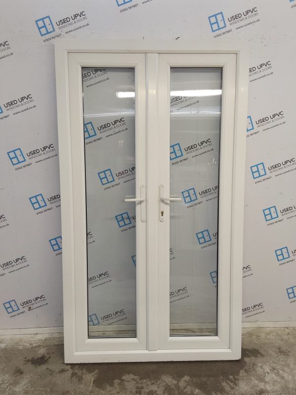 Used White Upvc French Doors 1170mm x 2035mm EA1 - Image 6