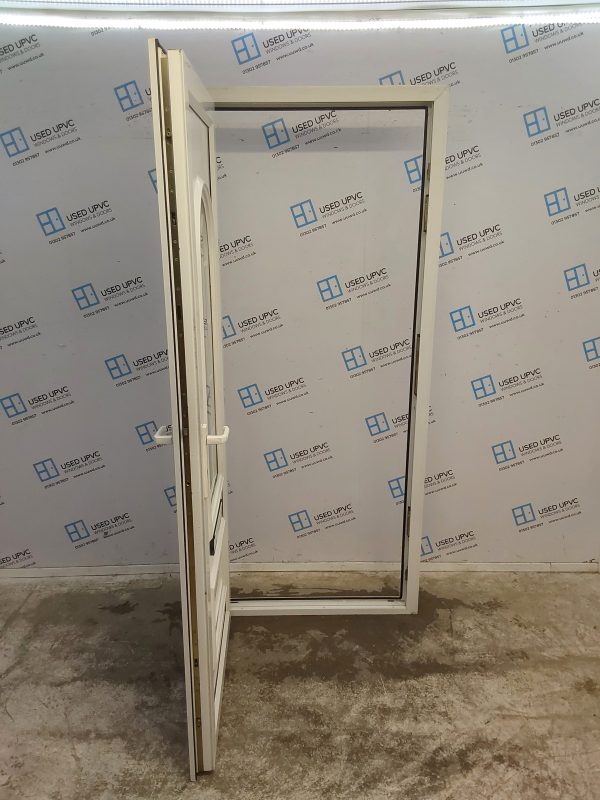 Used White Upvc Front Door 910mm x 2070mm (Reduce To 890mm) 0184 - Image 3