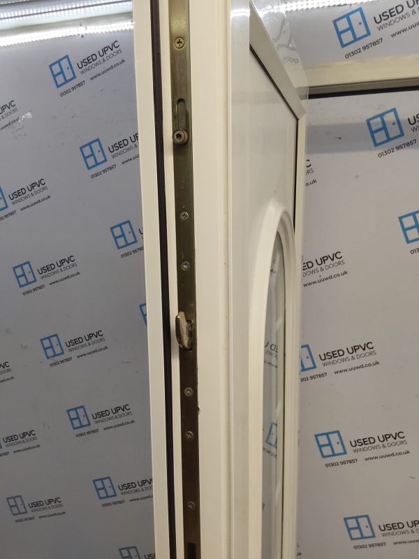 Used White Upvc Front Door 910mm x 2070mm (Reduce To 890mm) 0184 - Image 4